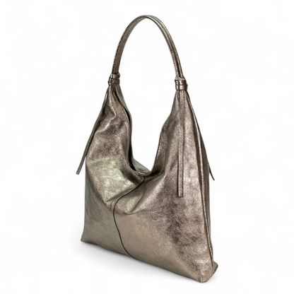 Borsa a Spalla in Pelle Ariel Hobo Bag Morbida e Capiente