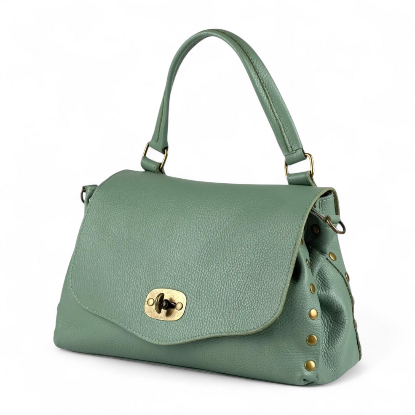 Borsa a Mano Postina in Pelle Susy con Borchie