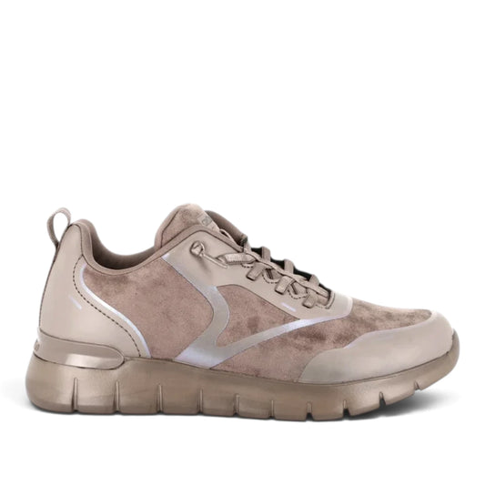 Sneakers Donna Grunland Fango con lacci elastici Ultra Leggere