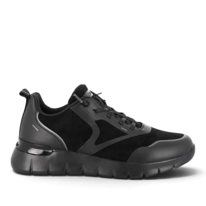 Sneakers Donna Grunland Nero con lacci elastici Ultra Leggere