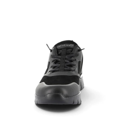 Sneakers Donna Grunland Nero con lacci elastici Ultra Leggere