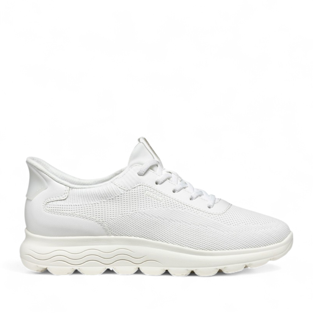 Sneaker Geox Donna in Tessuto Bianco Spherica Plus slip in Collezione Primavera estate