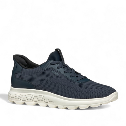 Sneakers Donna GEOX Spherica Plus Blu Navy Calzata Fast In Senza Mani