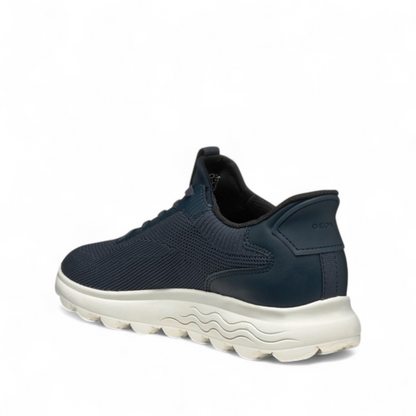 Sneakers Donna GEOX Spherica Plus Blu Navy Calzata Fast In Senza Mani