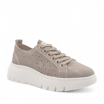 Sneakers Donna Grunland Fango Traforata - Leggere con Fondo Flessibile ed Ergonomico