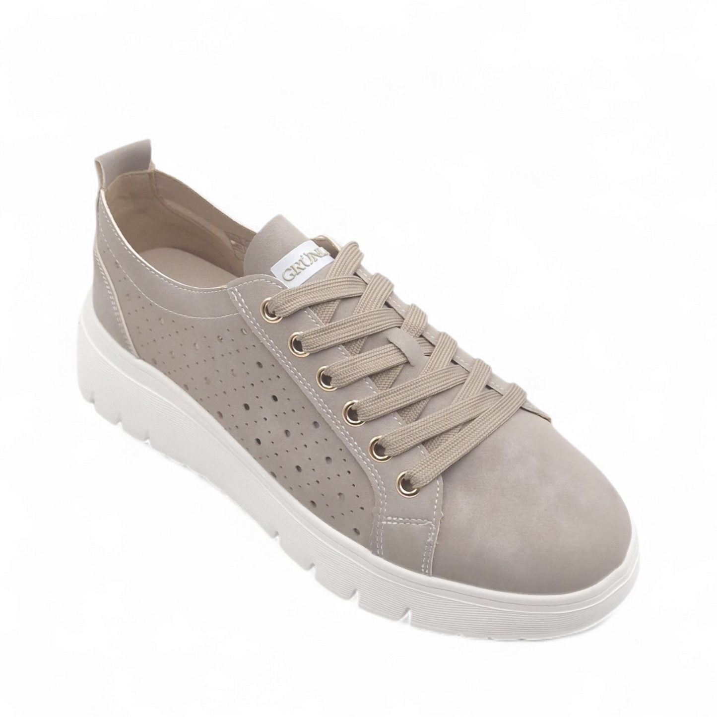 Sneakers Donna Grunland Fango Traforata - Leggere con Fondo Flessibile ed Ergonomico