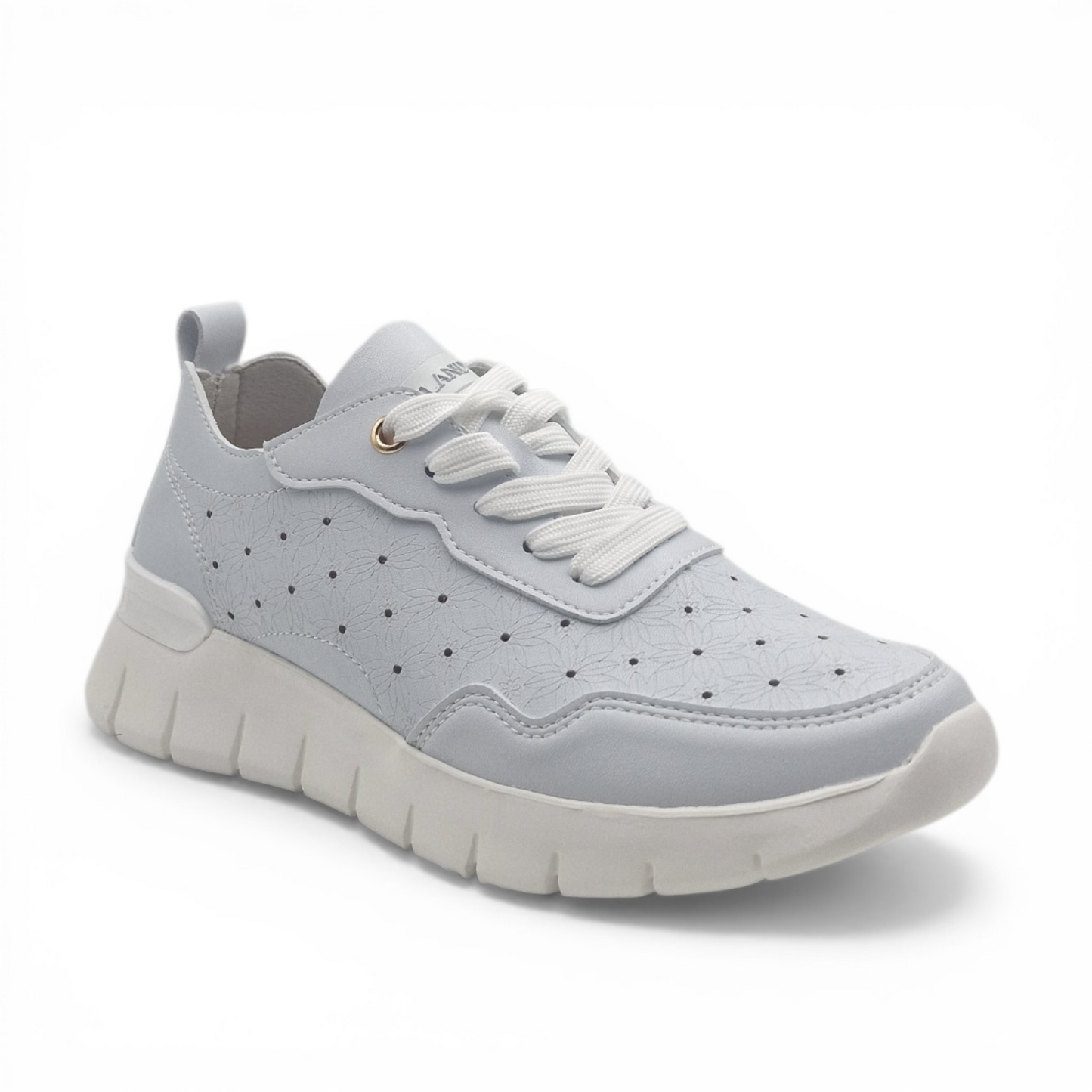 Sneakers Donna Grunland traforate Bianco Ultra Leggere