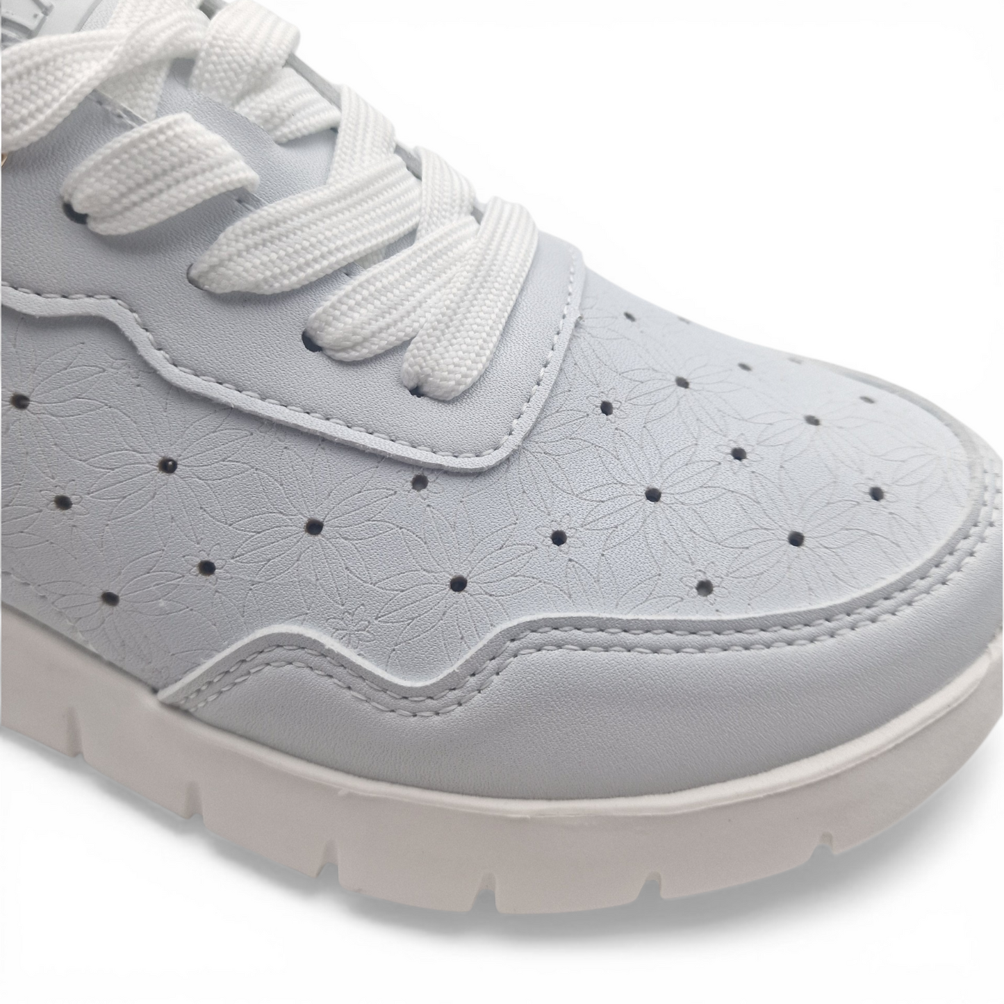 Sneakers Donna Grunland traforate Bianco Ultra Leggere