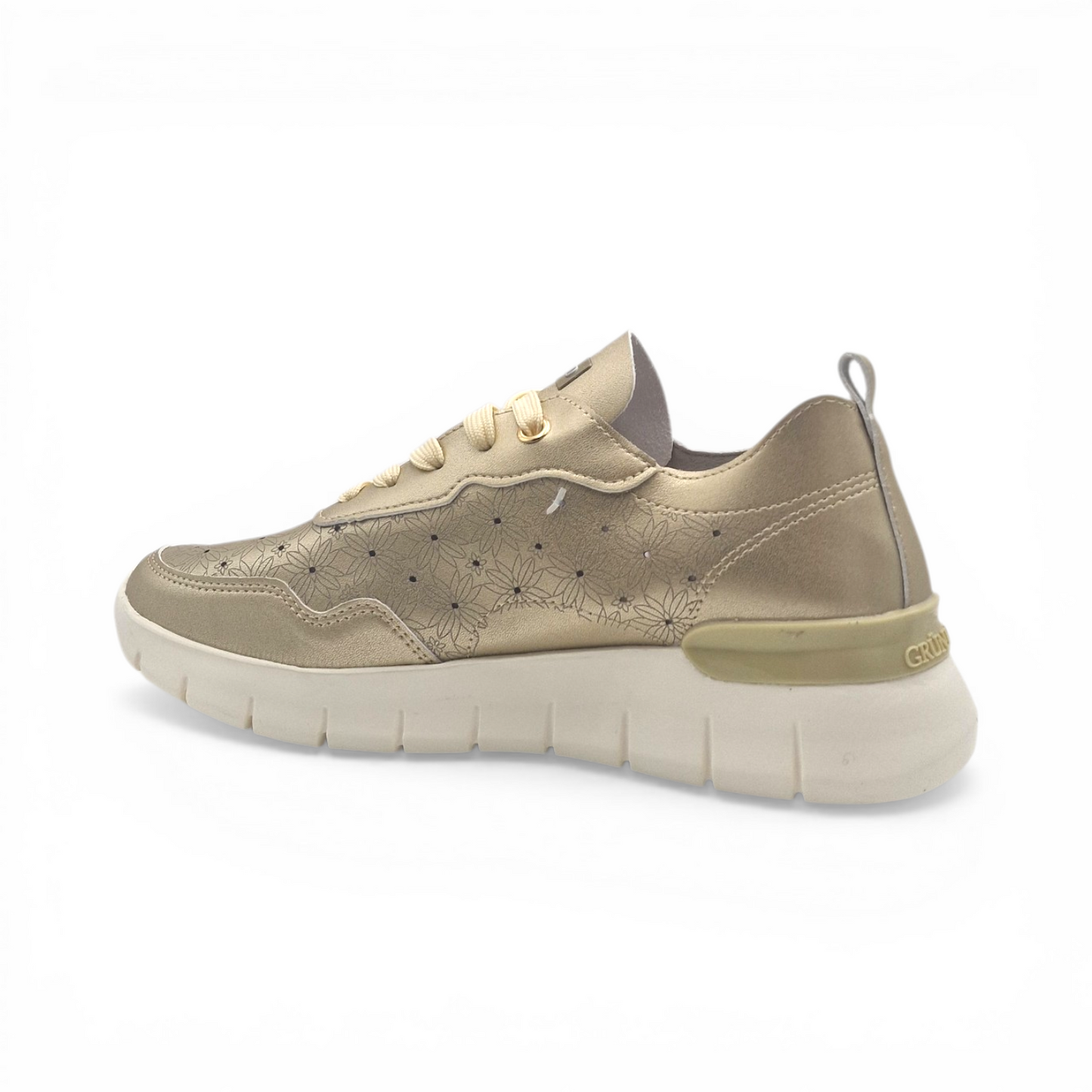 Sneakers Donna Grunland traforate Platino Ultra Leggere