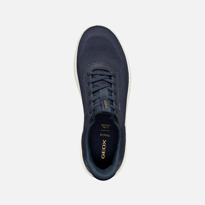 Sneakers Uomo GEOX Spherica Plus Blu Navy Calzata Fast In Senza Mani