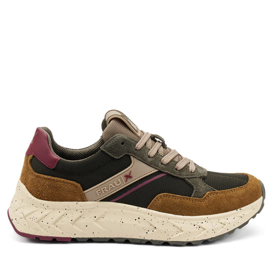 Sneakers Uomo FRAU Scamosciato Cuoio tessuto Militare