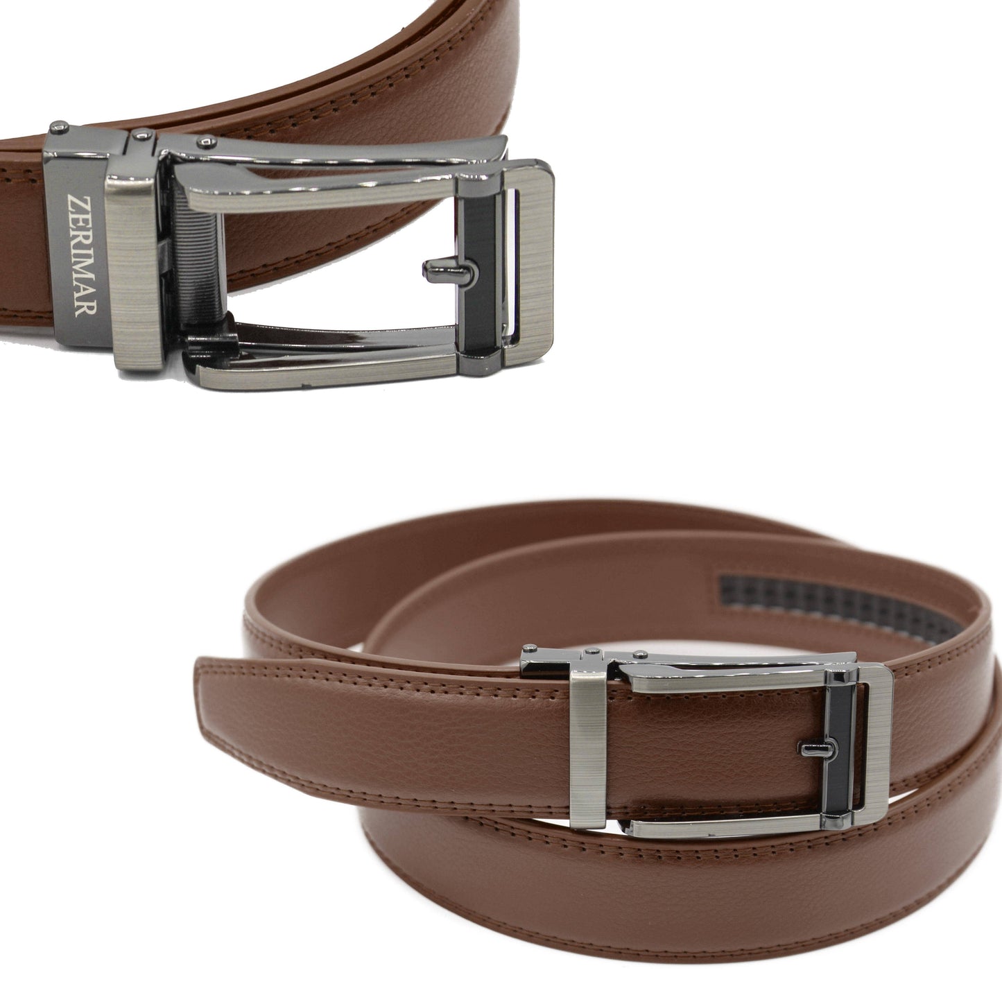 Cintura in pelle premium Zerimar con fibbia automatica elegante da 30 mm