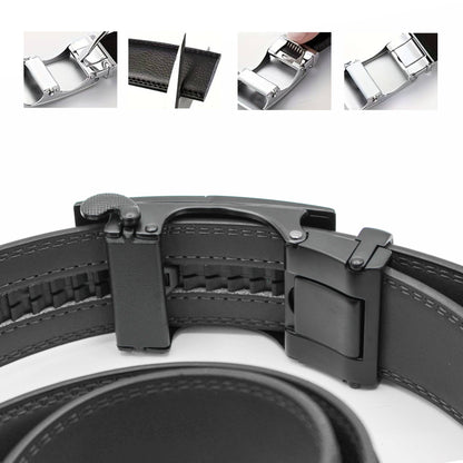 Cintura da uomo con fibbia automatica Cintura in pelle Larghezza 3,5 cm Zerimar