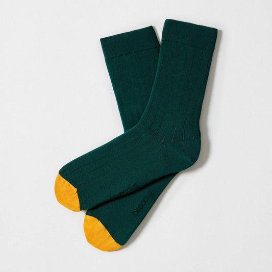 BeJungle - Calzini in Cotone 100% Biologico: Verde - Taglia - 36/40