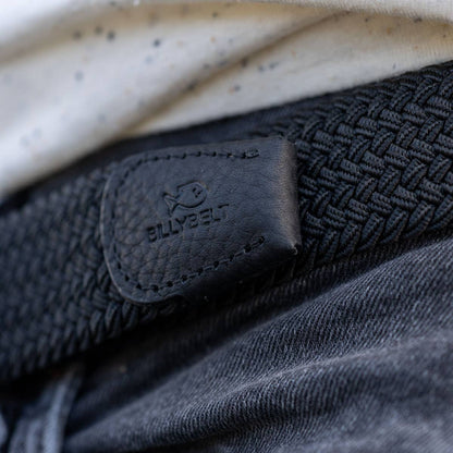 Cintura intrecciata elastica nera