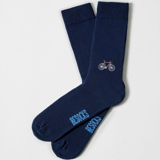 BeBicycle Ricamato - Calzini in Cotone 100% Biologico: Taglia 36/40