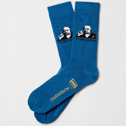 Calzini il Padrino - Calzini in Cotone Biologico al 100%: Blu - Taglia 41/46