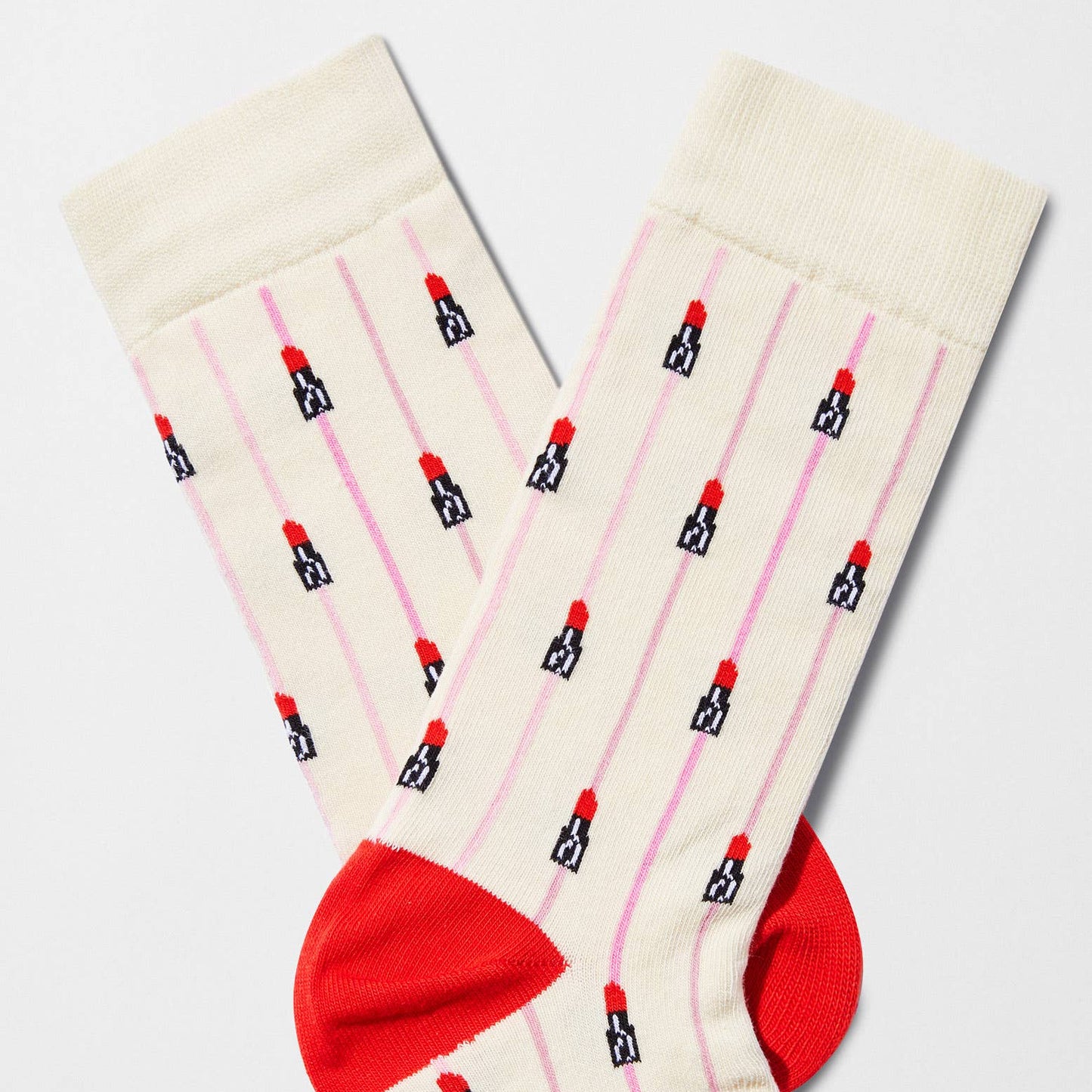 Calzini BeEmilyInParis Rossetto - 100% Cotone Biologico: Taglia 36/40