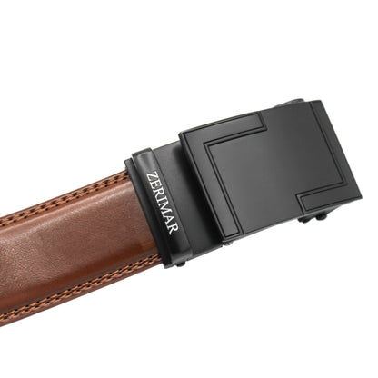 Cintura da uomo con fibbia automatica Cintura in pelle Larghezza 3,5 cm Zerimar