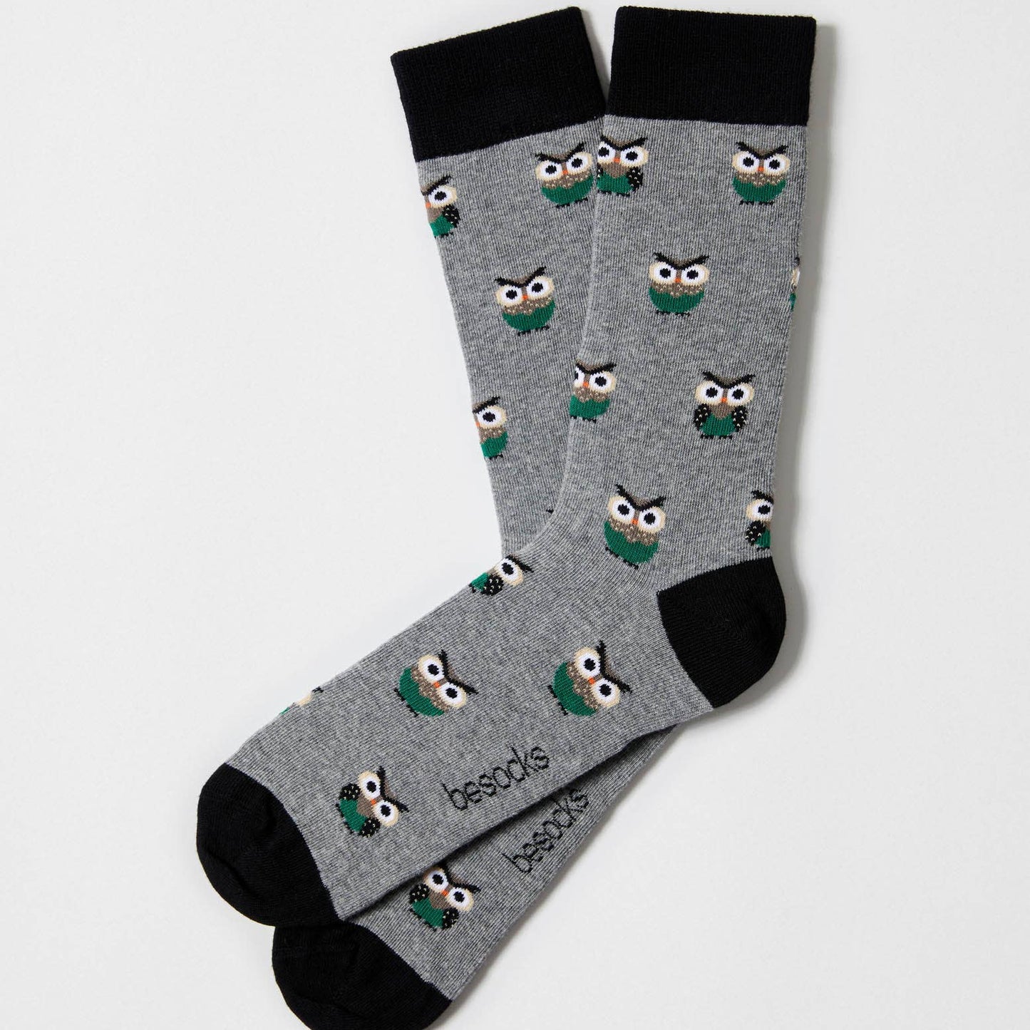 BeOwl Grigio - Calzini in Cotone 100% Biologico: Taglia 41/46