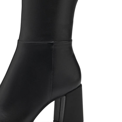 Stivali Donna Tamaris Nero con Tacco a Blocchetto e TOUCH-IT