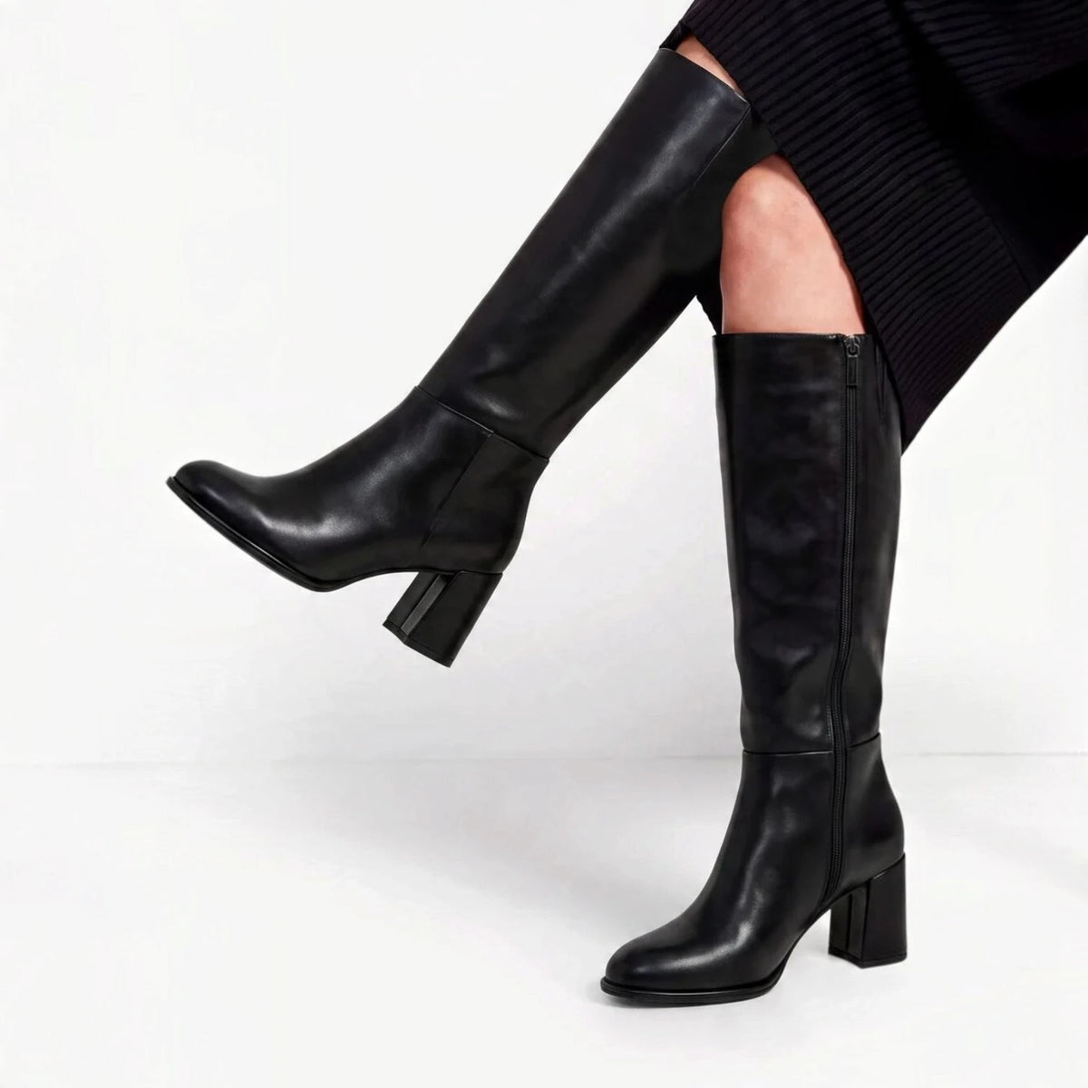 Stivali Donna Tamaris Nero con Tacco a Blocchetto e TOUCH-IT