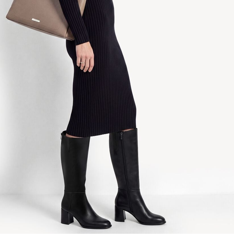 Stivali Donna Tamaris Nero con Tacco a Blocchetto e TOUCH-IT