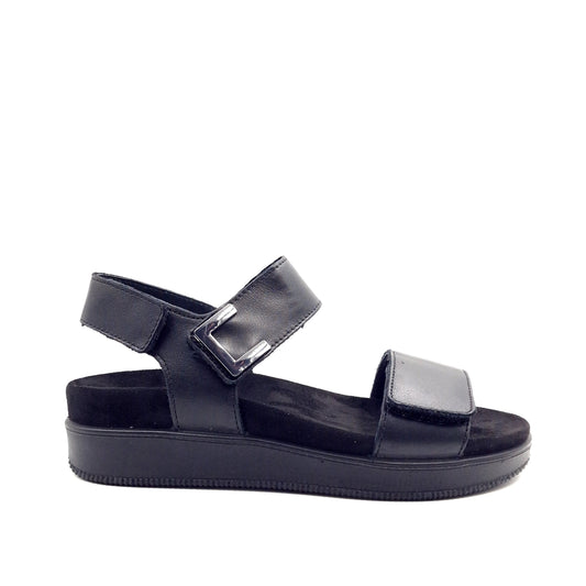 Sandalo Donna Enval Fusbet Fascia Nero