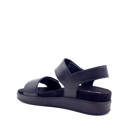 Sandalo Donna Enval Fusbet Fascia Nero