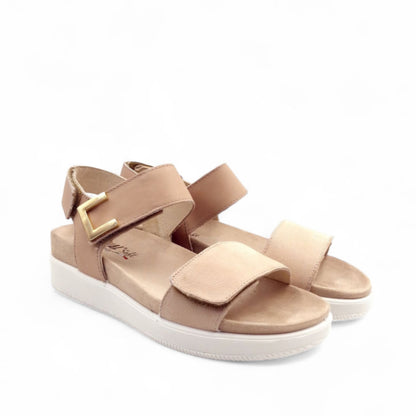 Sandalo Donna Enval Fusbet Fascia Beige