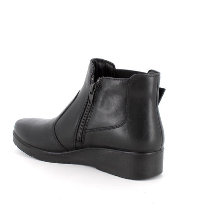 Stivaletto Donna Enval con Fibbietta in Pelle Nero