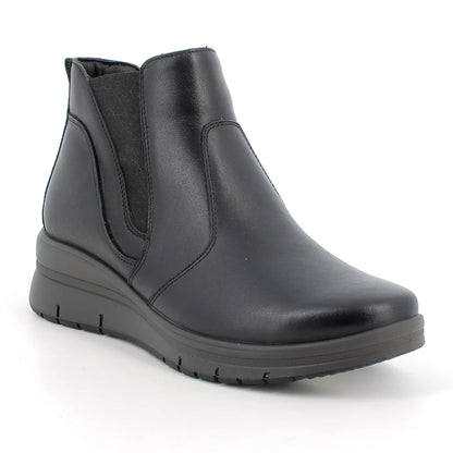 Stivaletto Donna Enval Elastico in Pelle Nero