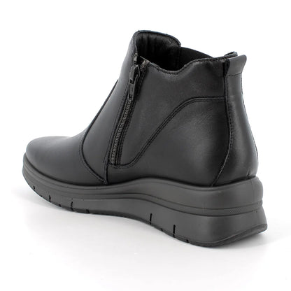 Stivaletto Donna Enval Elastico in Pelle Nero