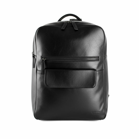 Zaino in Pelle Lavata Nero Zerimar
