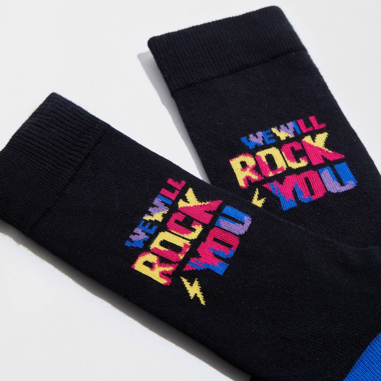 BeQueen We Will Rock You - Calzini in Cotone 100% Biologico: Taglia 36/40