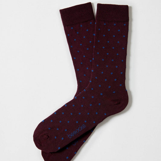 BeDots Bordò - Calzini in Cotone 100% Biologico: Taglia 41/46