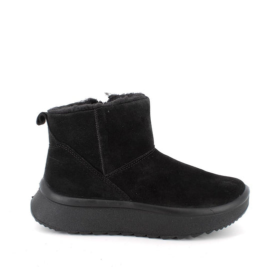 Stivaletto Donna Igi&Co Imbottito in Pelle Scamosciata Nero