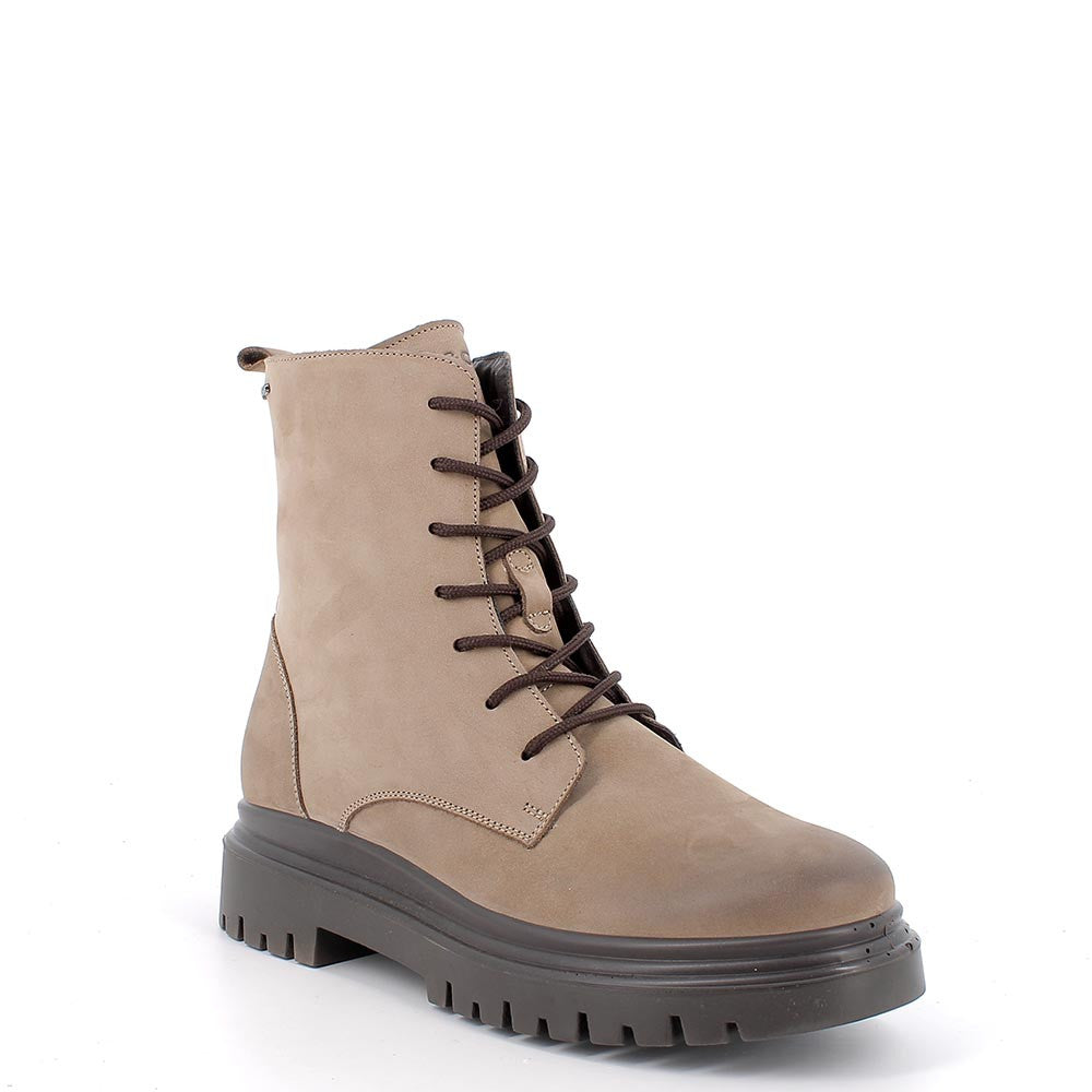 Anfibio Donna Igi&Co in Pelle Nabuk Fango