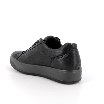Sneakers Donna Igi&Co in Pelle laminata Nero