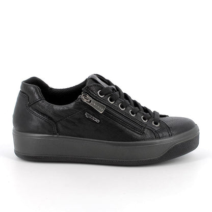 Sneakers Donna Igi&Co in Pelle laminata Nero