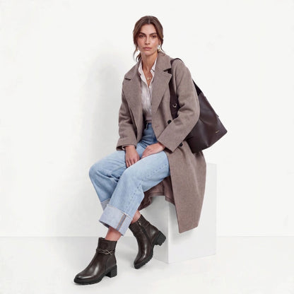 Stivaletto Donna Tamaris in Pelle Moro con Fibietta