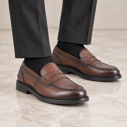 Mocassino Uomo Igi&co in Pelle Cognac