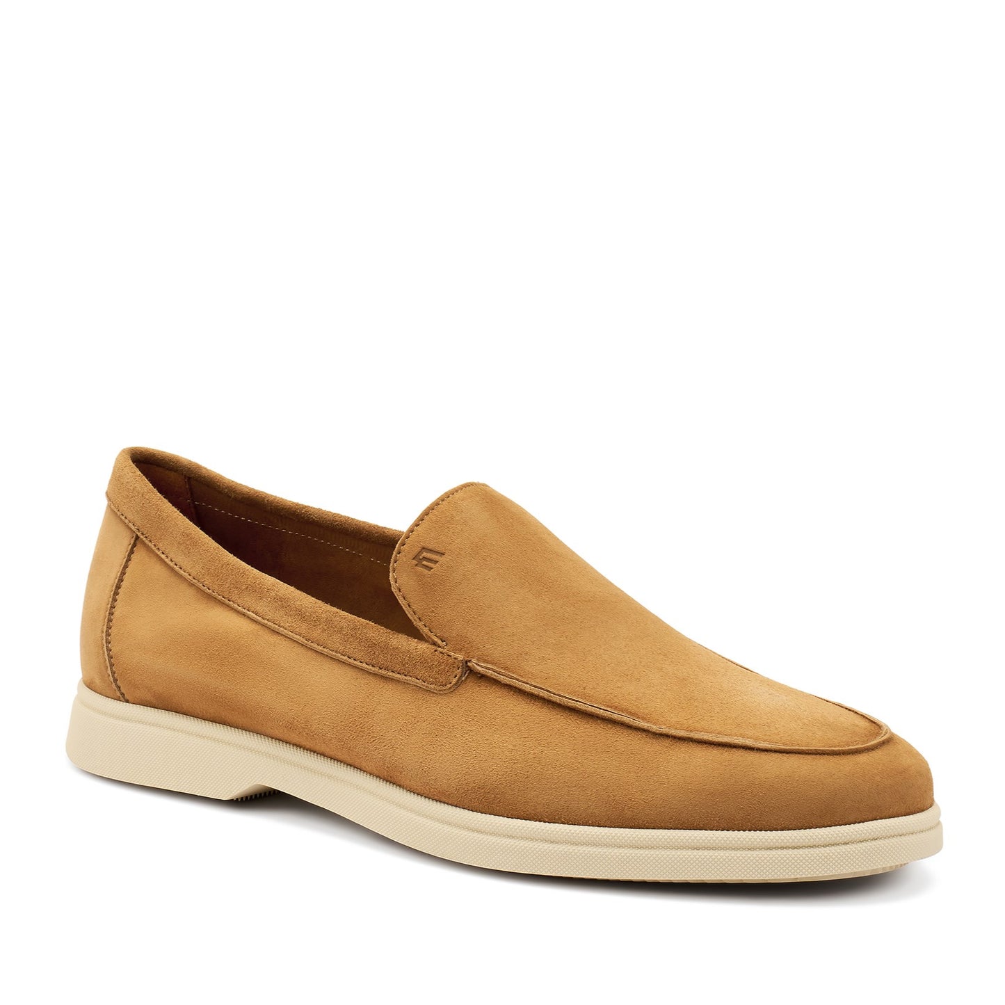 Mocassino Uomo Frau in Pelle Scamosciata Cognac