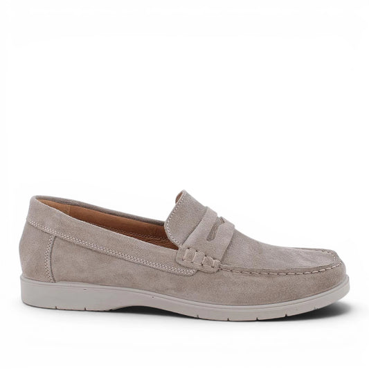 Mocassino Uomo Igi&Co in Pelle Scamosciata Taupe fondo Ultra Flessibile