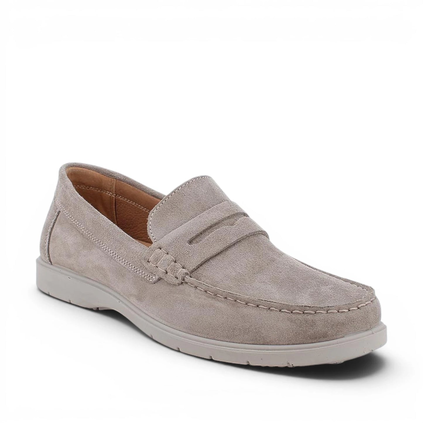 Mocassino Uomo Igi&Co in Pelle Scamosciata Taupe fondo Ultra Flessibile