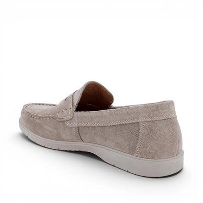 Mocassino Uomo Igi&Co in Pelle Scamosciata Taupe fondo Ultra Flessibile