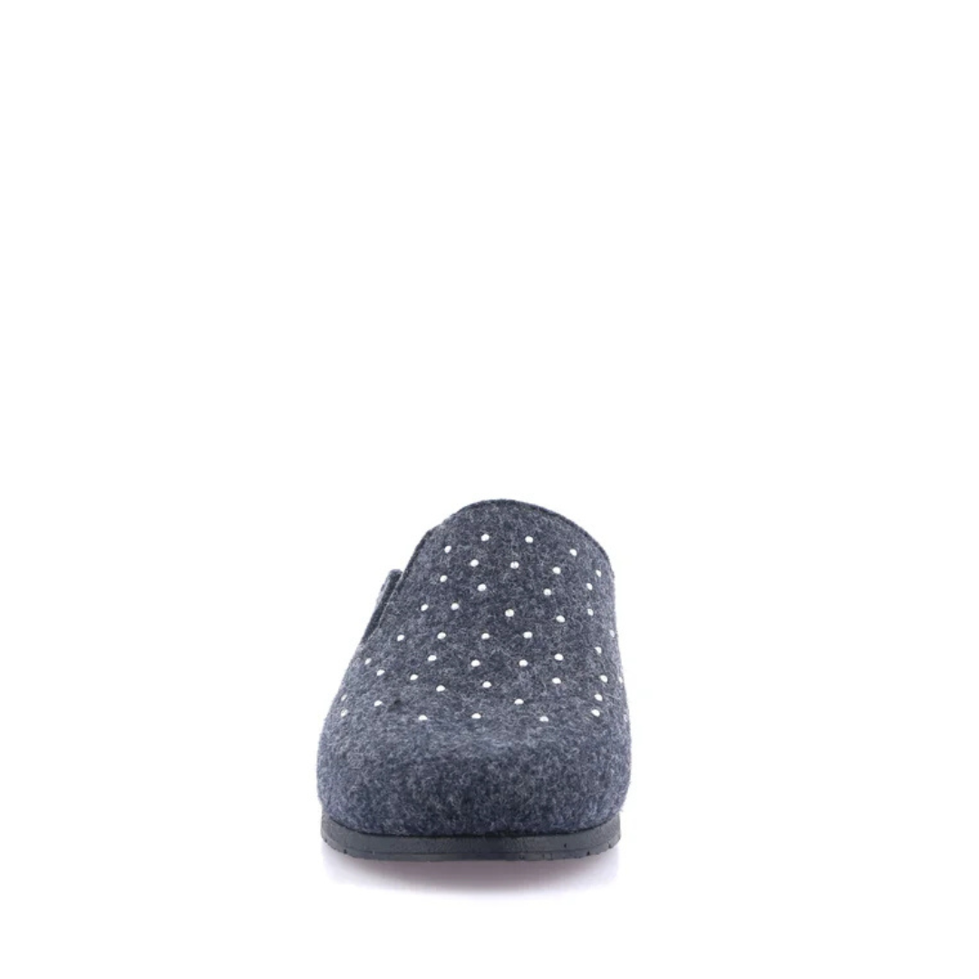 Pantofola Donna Grunland Eco con Strass Blu