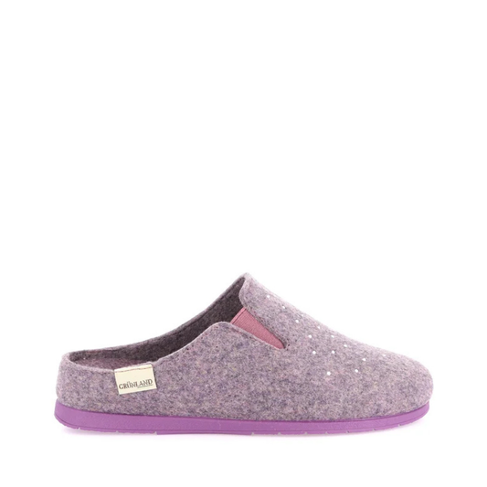 Pantofola Donna Grunland Eco con Strass Malva