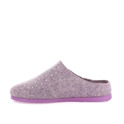 Pantofola Donna Grunland Eco con Strass Malva