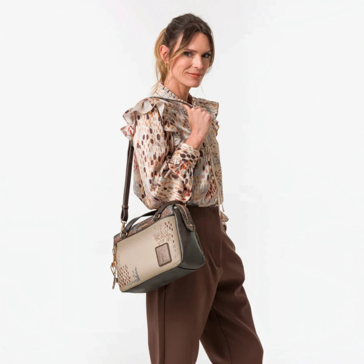 Borsa Bowling Donna Anekke Blossom in Ecopelle con Tracolla